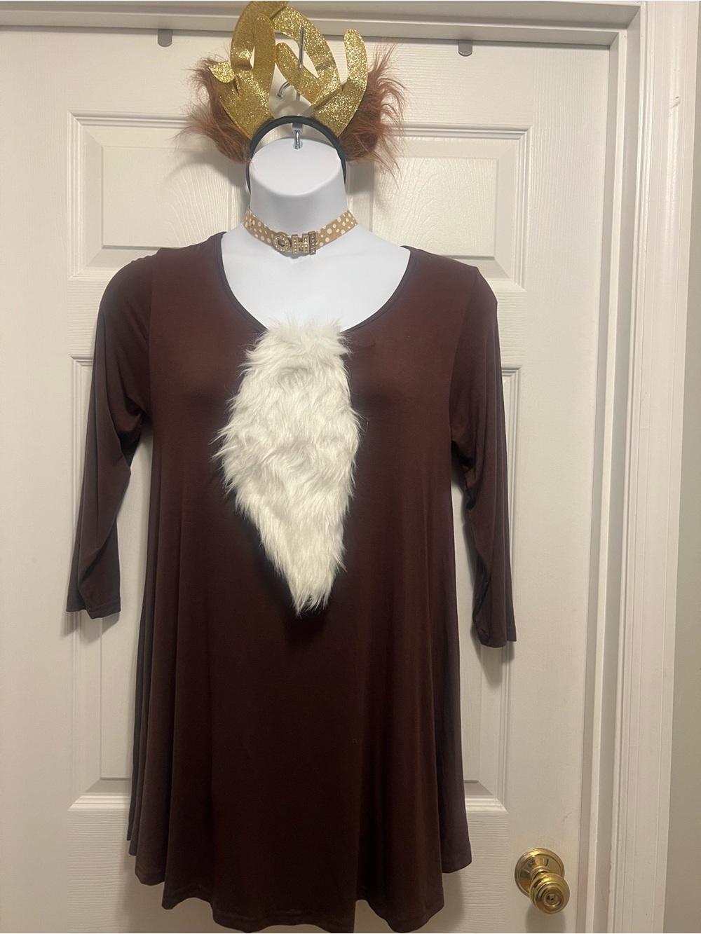 Deer Costume Accessories with brown tunic